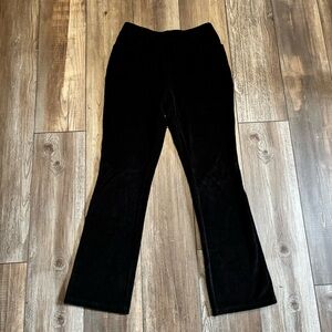 Quacker Factory Black Corduroy Baby Boot Pants Size XS